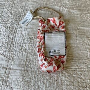 Seabags Maine wine, carrier, tote bag, seafood lobster theme NWT